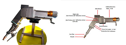 Goede prijs. 2000W Fiber Laser Handheld Lasers met 5m 10m kabellengte online