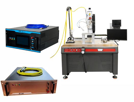 Koperen Messing Laser Metalen Lasmachine Met Hybride Blauwe Laser Glasvezel Laser Bron