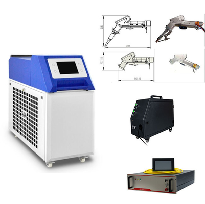 Draagbare handheld lasermachine met geïntegreerde las-snij- en reinigingsfuncties