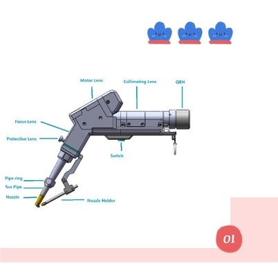 Goede prijs. 2000W roestvrijstalen lens elektrische handgevoelige lasmachine met verstelbare 0~5 mm lasstraal online