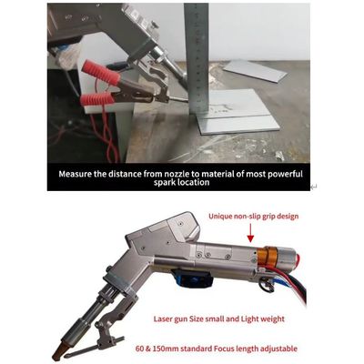 2000W luchtgekoelde lasmachine voor het lassen van roestvrij staal / staal en aluminium