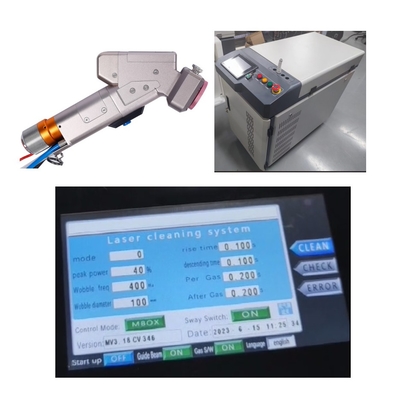 Goede prijs. 1500W Handheld Single Motor Laser Reiniging Machine met 0-300mm Verstelbare Reinigingsbalk Grootte online
