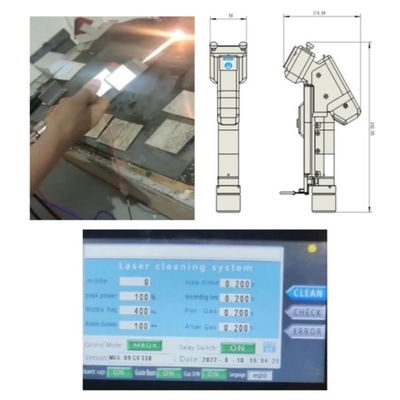 Goede prijs. 2000W Handheld Single Motor Laser Reiniging Machine met QBH Fiber Connector online