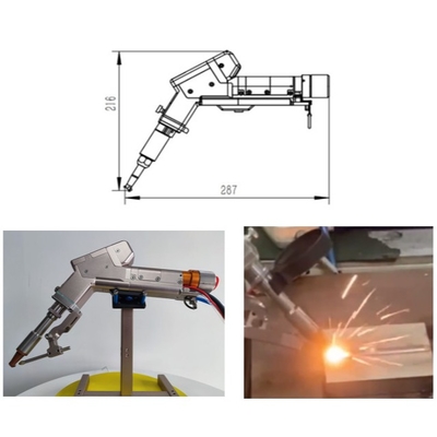 Goede prijs. Lichte handgevoelige lasersweismachine met één motor voor het lassen van 4 mm aluminium online